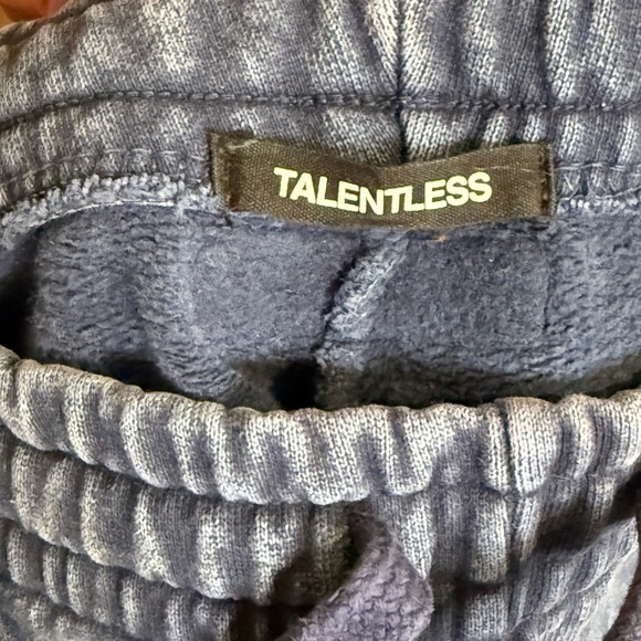 TALENTLESS Blue Sweatpants Relaxed Fit Joggers size L - Picture 3 of 9
